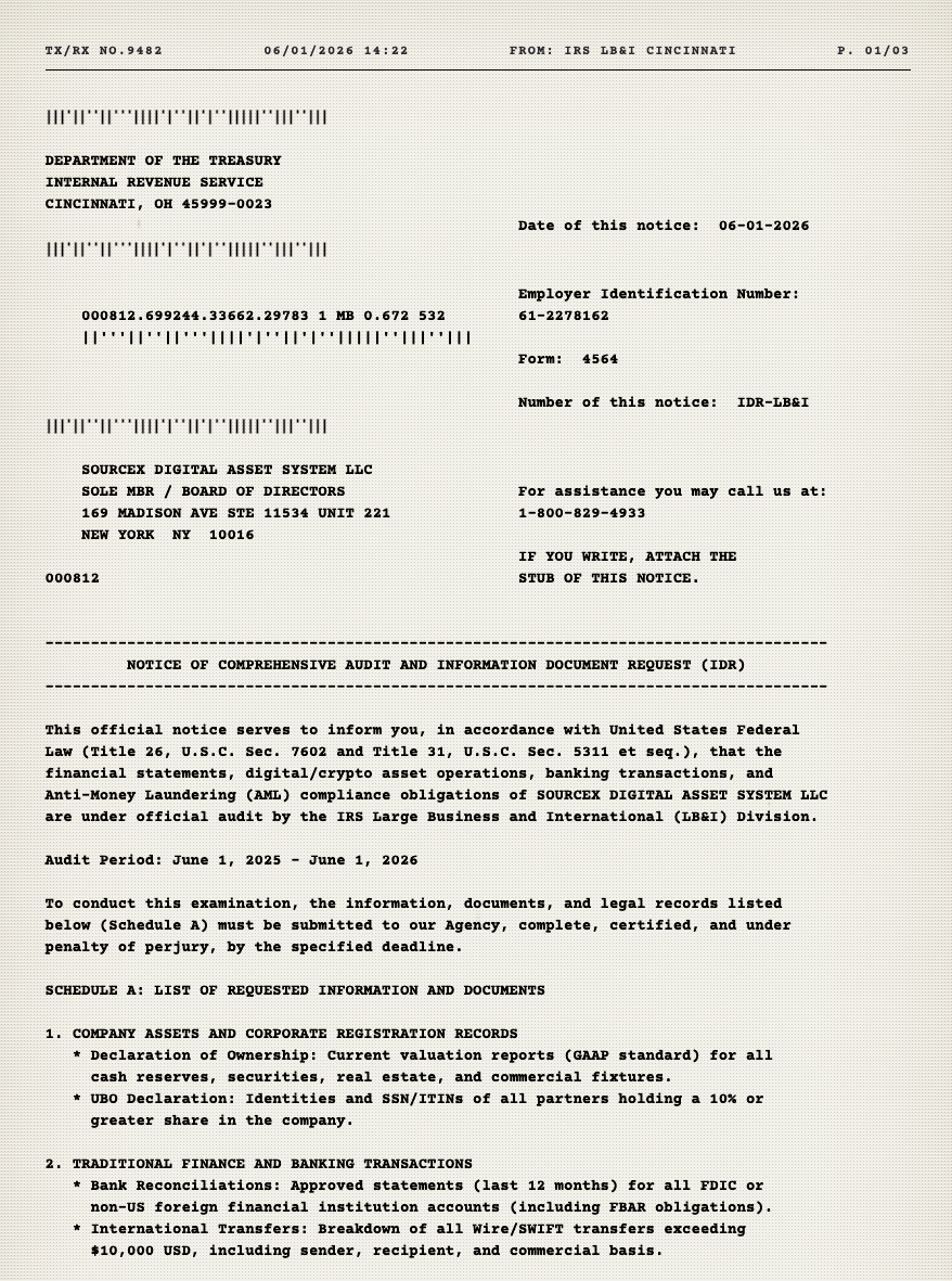 IRS information-document request
